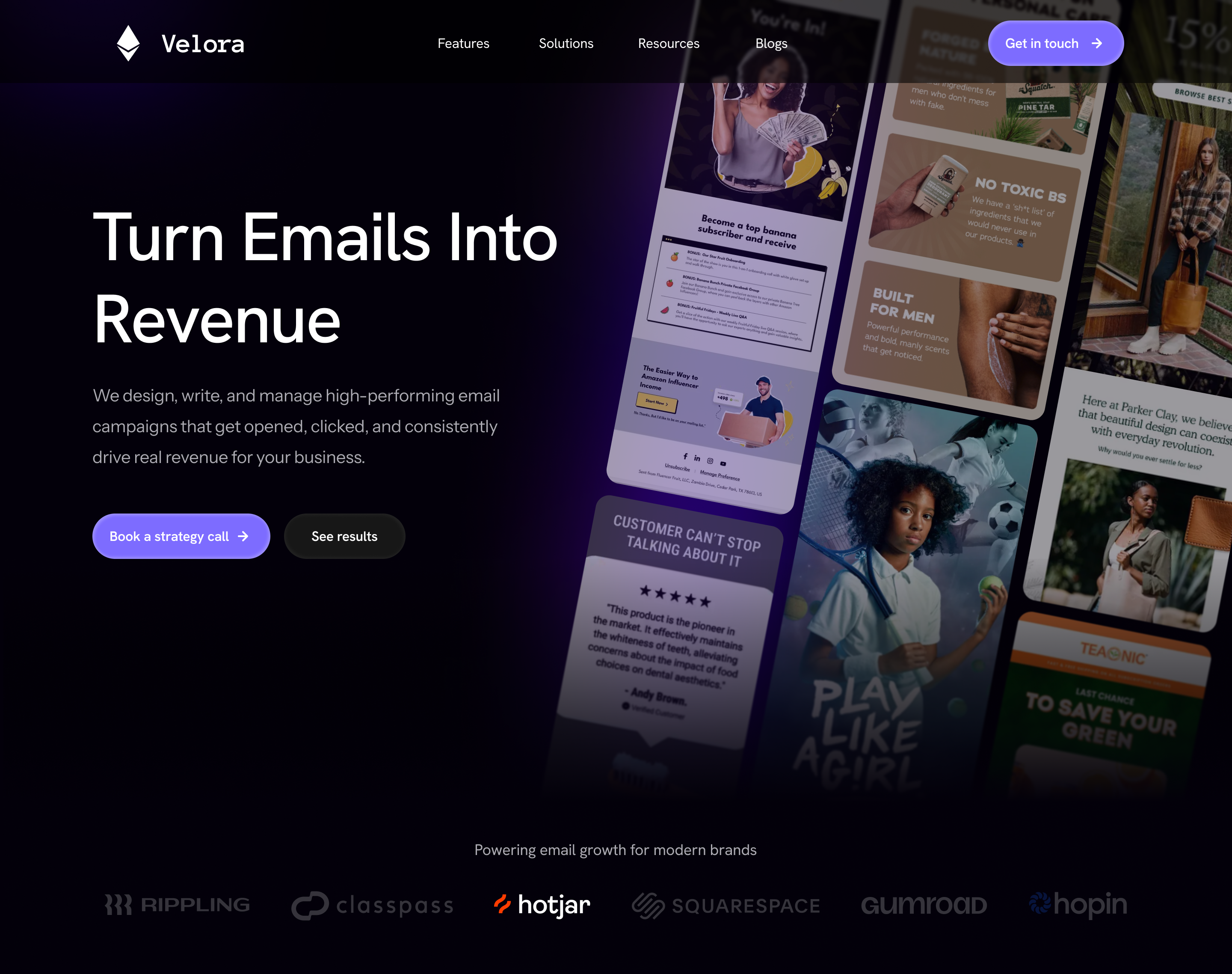 Email Marketing Agency Landing Page agency attractive dark darktheme data design email emailmarketing landingpage modern saas saas design ui uiux ux visuals