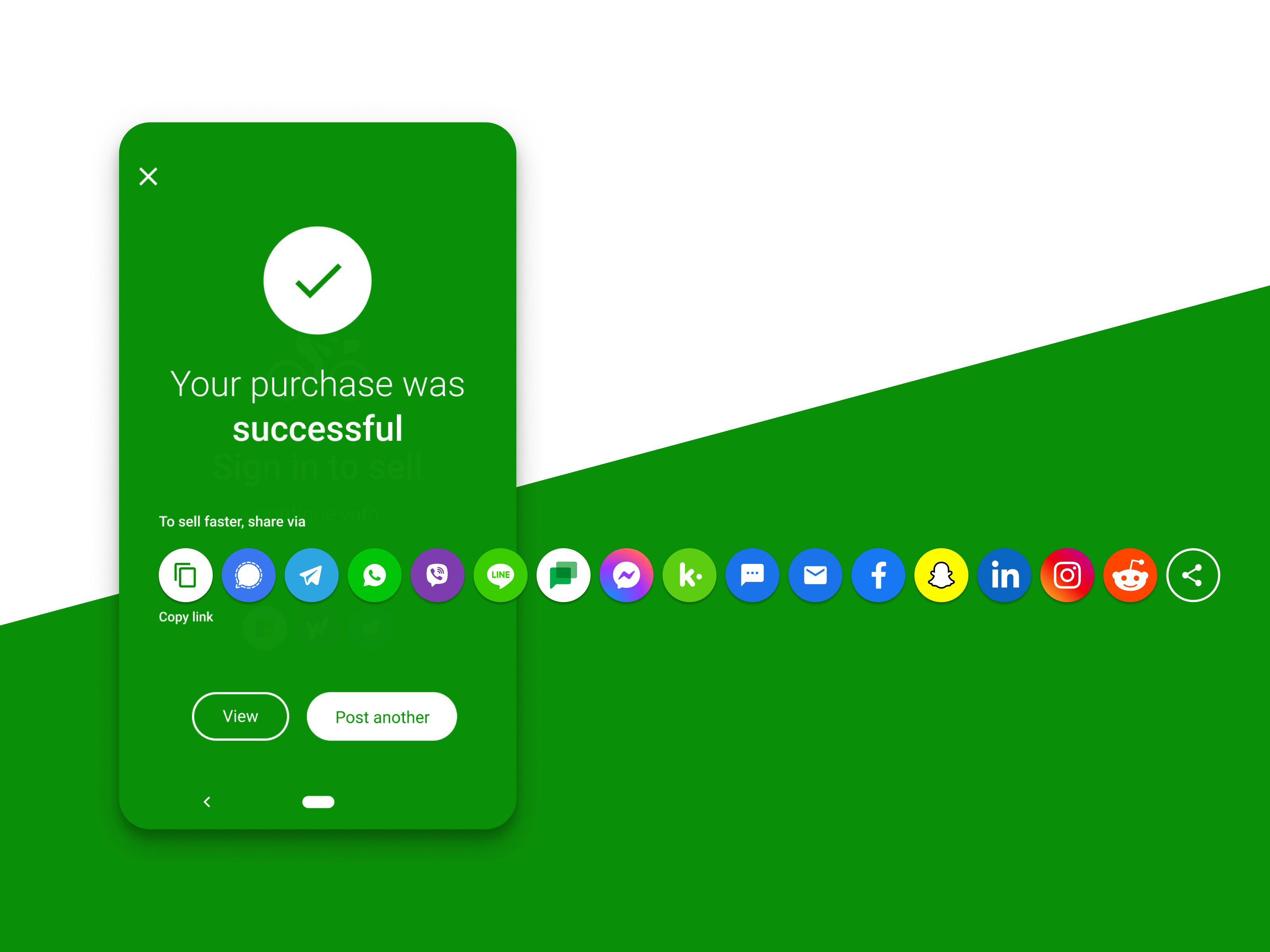 Sprocket Android Share/Post-another Screen