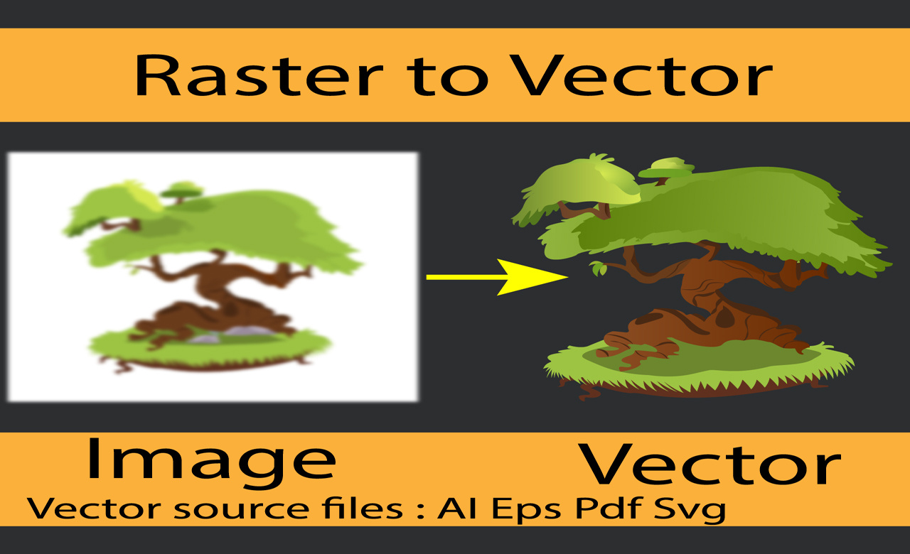 Example of I Will Convert Image To Vector Design