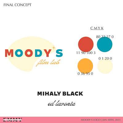 Moody's Film Lab branding design graphic design illustration logo ui ux vector