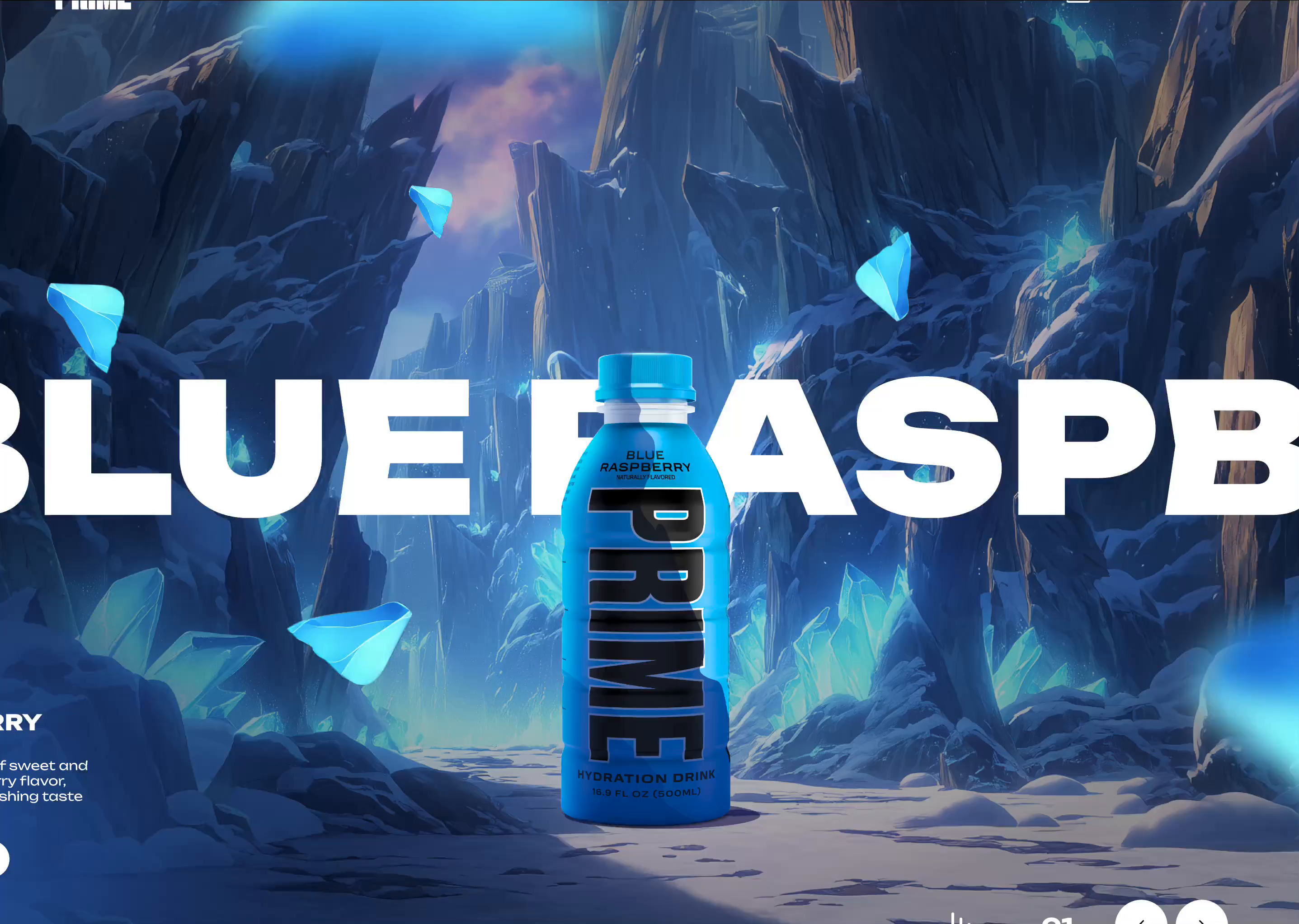 PRIME DRINK - Website Concept