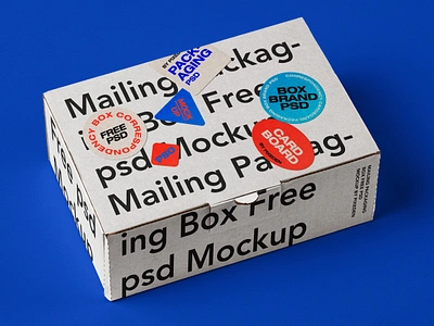 Free Mail Packaging Cardboard Box Mockup cardboard box mockup mailbox mockup packaging mockup