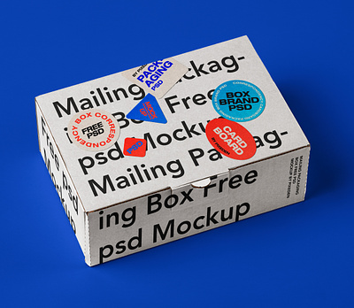 Free Mail Packaging Cardboard Box Mockup cardboard box mockup mailbox mockup packaging mockup
