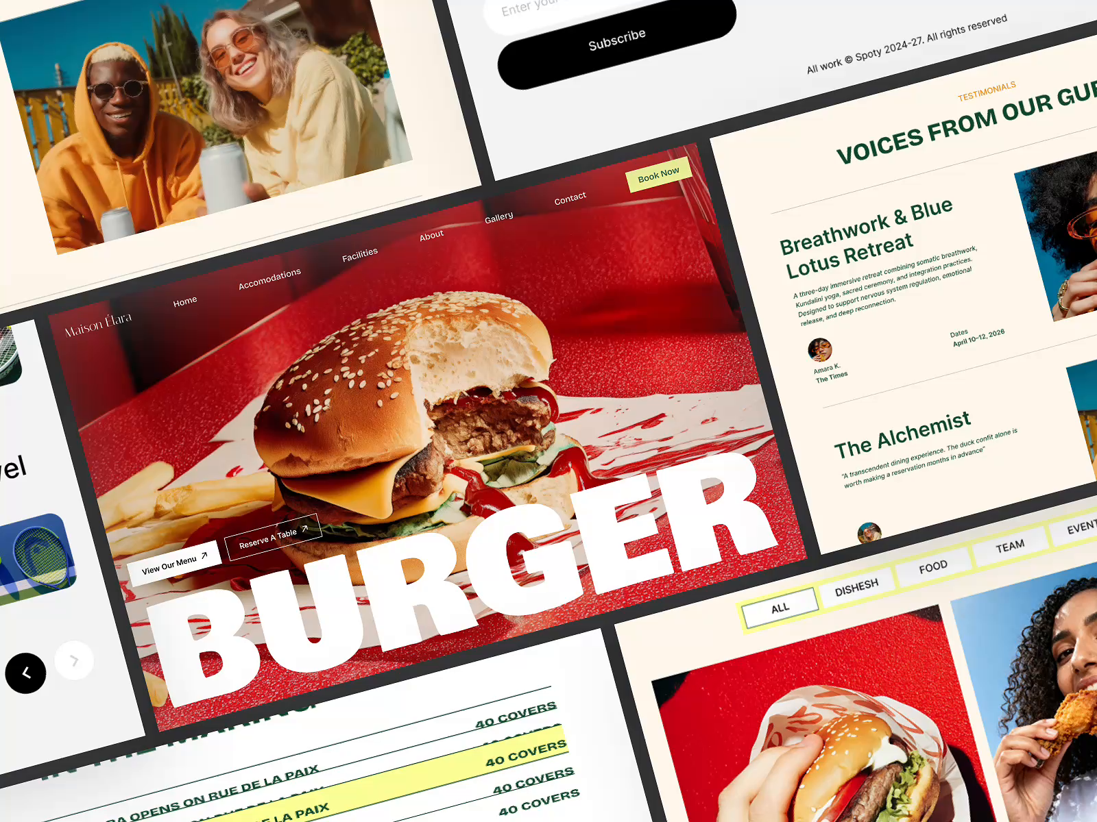 Example of Restaurant Website Design & Development