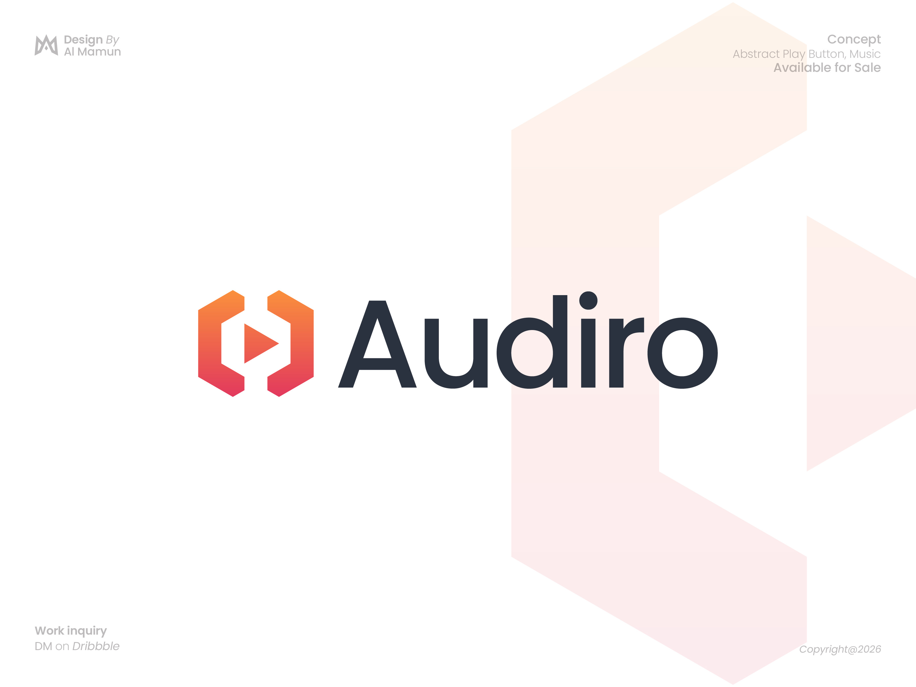 Audiro – Modern Music App Logo Design | Audio Play Icon Branding app logo design audio logo brand identity creative logo dribbble logo geometric logo icon design minimalist logo modern logo music app logo music logo play button logo premium logo sound logo startup branding tech logo