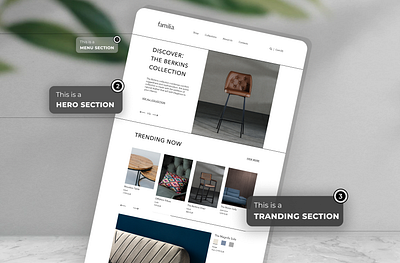 Furniture WebSite&Branding app branding design furniture graphic design illustration landing ui ux webdesign website