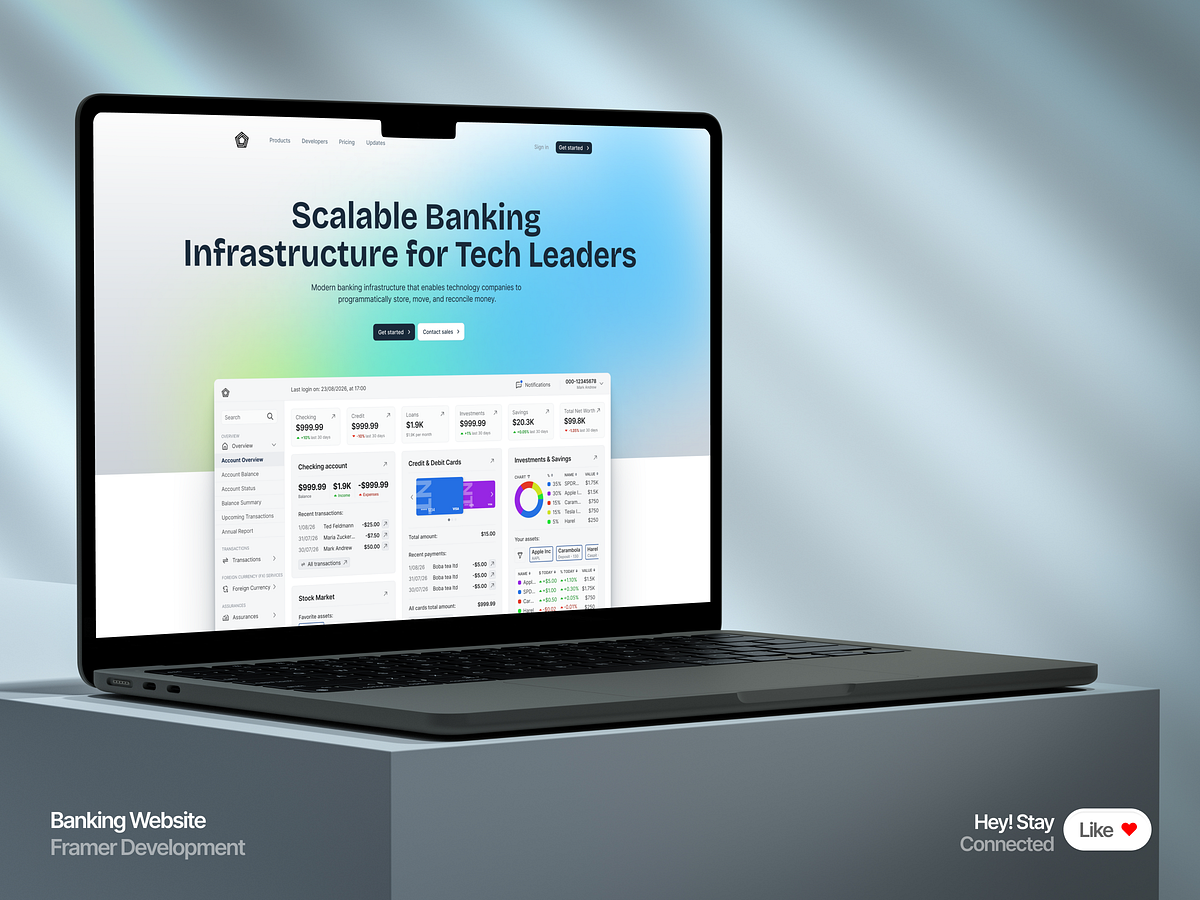 Nexus Finance: Scalable Banking Infrastructure | Landing Page