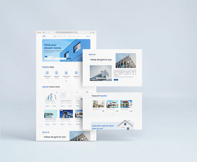 Real Estate Landing Page Design design designer figma landing page real state landing page real state website sketching ui ui design website wireframing