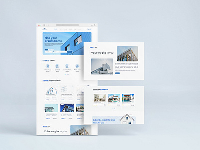 Real Estate Landing Page Design design designer figma landing page real state landing page real state website sketching ui ui design website wireframing