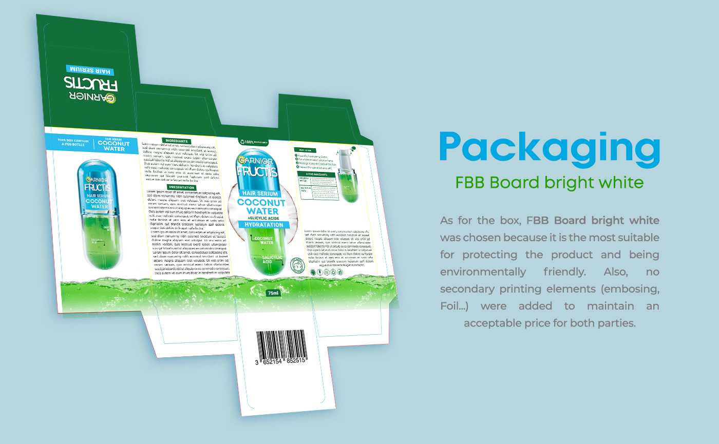 Example of Label & Case Packaging "Cosmetics"