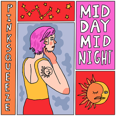 Midday Midnight - Single Art comic art cover art graphic illustration illustrator music single art