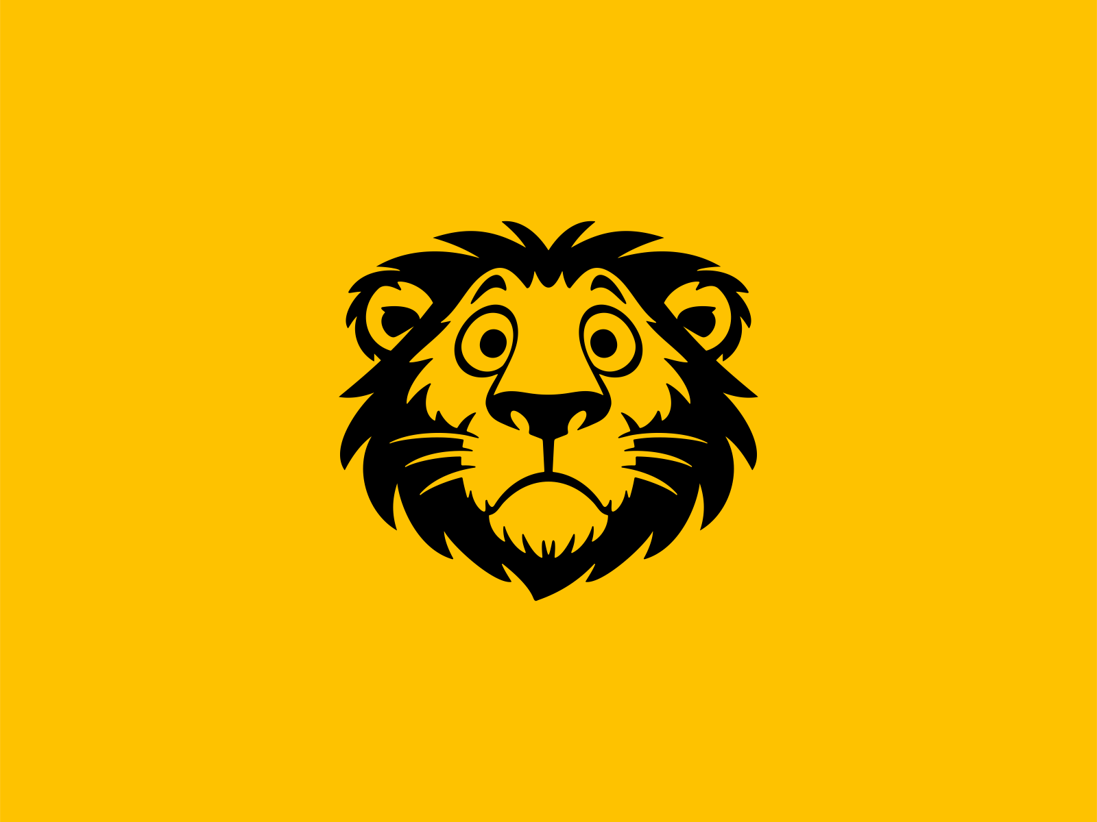 Surprised Lion Logo