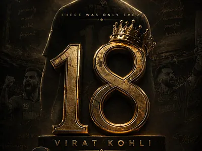 VIRAT: Visualizing the Fire and Focus of a Legend 3d animation brand brand design brand designer branding creative direction creative director graphic design graphic designer logo motion graphics poster poster design poster designer ui visual visual designer visual identity