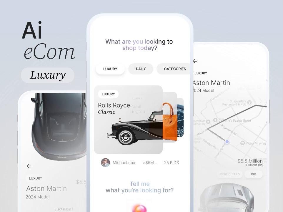 Example of Ai ecommerce app design