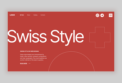 Swiss Style in Web-design animation branding design designer graphic design landing swiss style trend web design ui uiux uxui web design