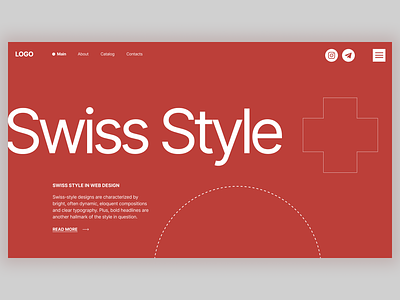 Swiss Style in Web-design animation branding design designer graphic design landing swiss style trend web design ui uiux uxui web design