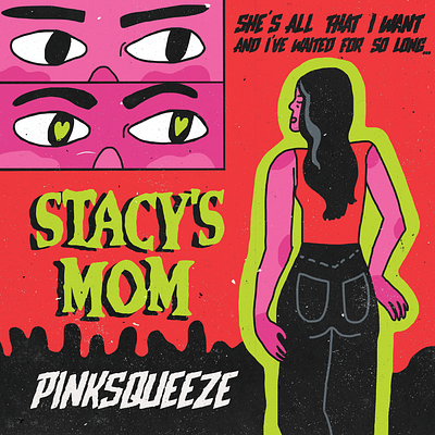 Stacy's Mom - single art comic art cover art graphic illustration illustrator music single art