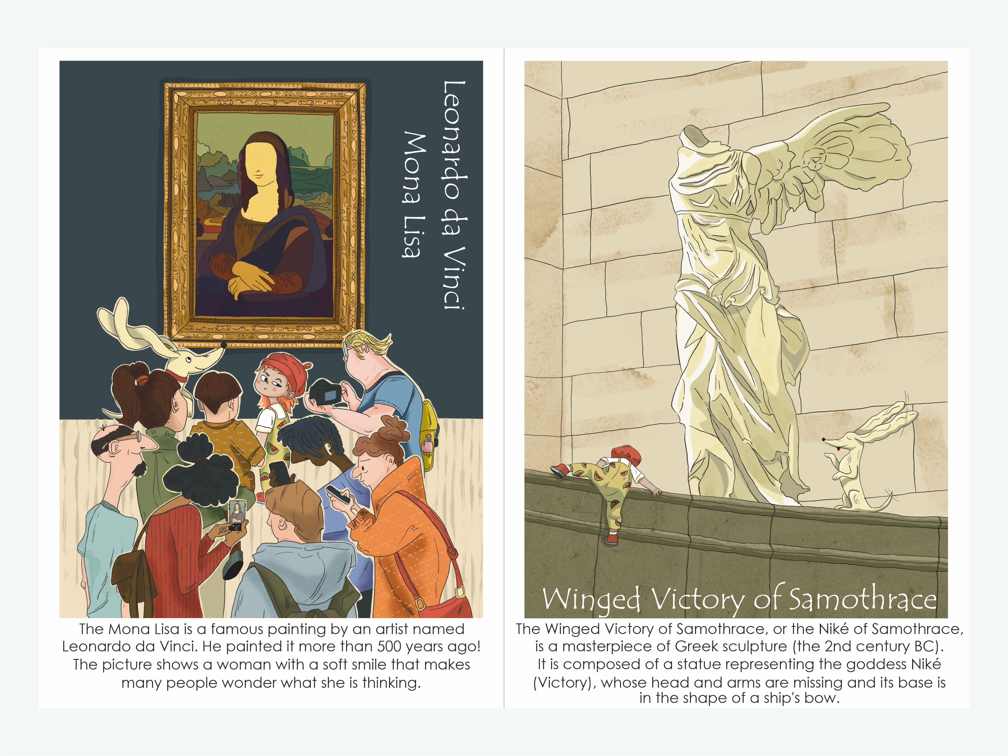 Children's illustrations / a children's book about Paris museums
