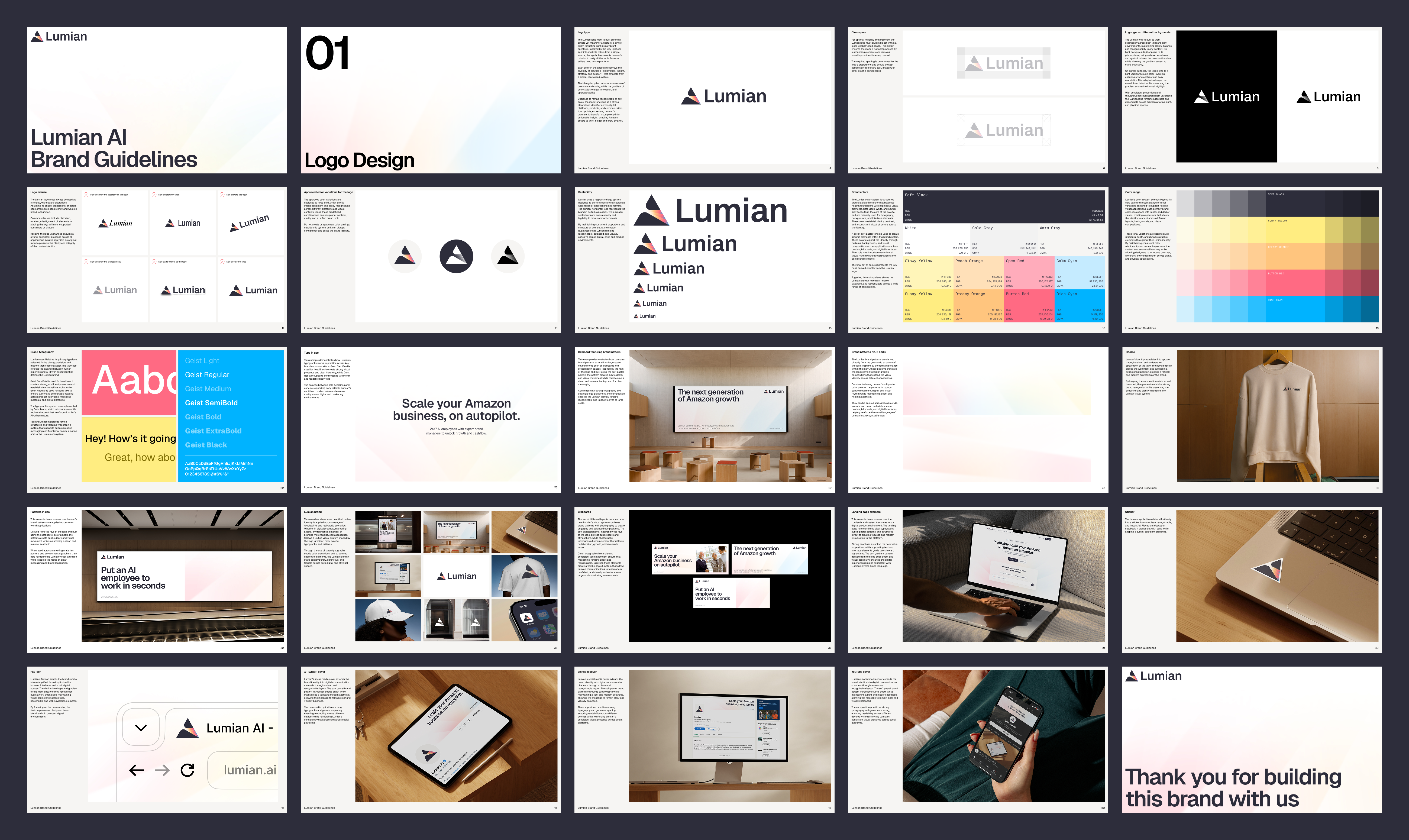 Lumian | Brand Guidelines branding branding and identity design guidelines identity identity branding illustration logo logo design logo design branding logotype saas branding saas logo style guide ui