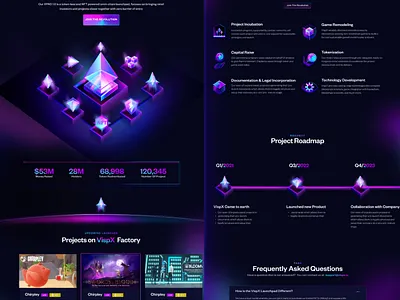 Website Design for Blockchain Company blockchain icon illustration ui