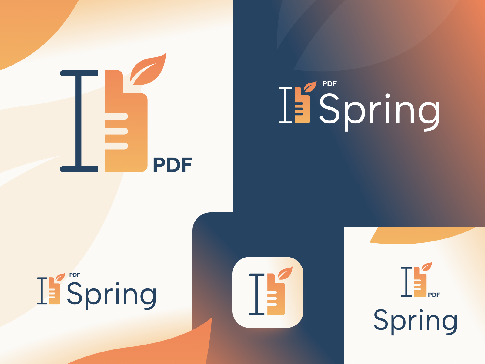 PDF Spring Logo Design (Not AI) branding design egoraz graphic design icon illustration logo skething ui vector
