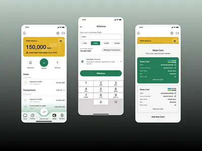 Wallet. FinTech App. Arat Capital cards composition fintech investment payments real estate tranding ui ui ux wallet withdraw