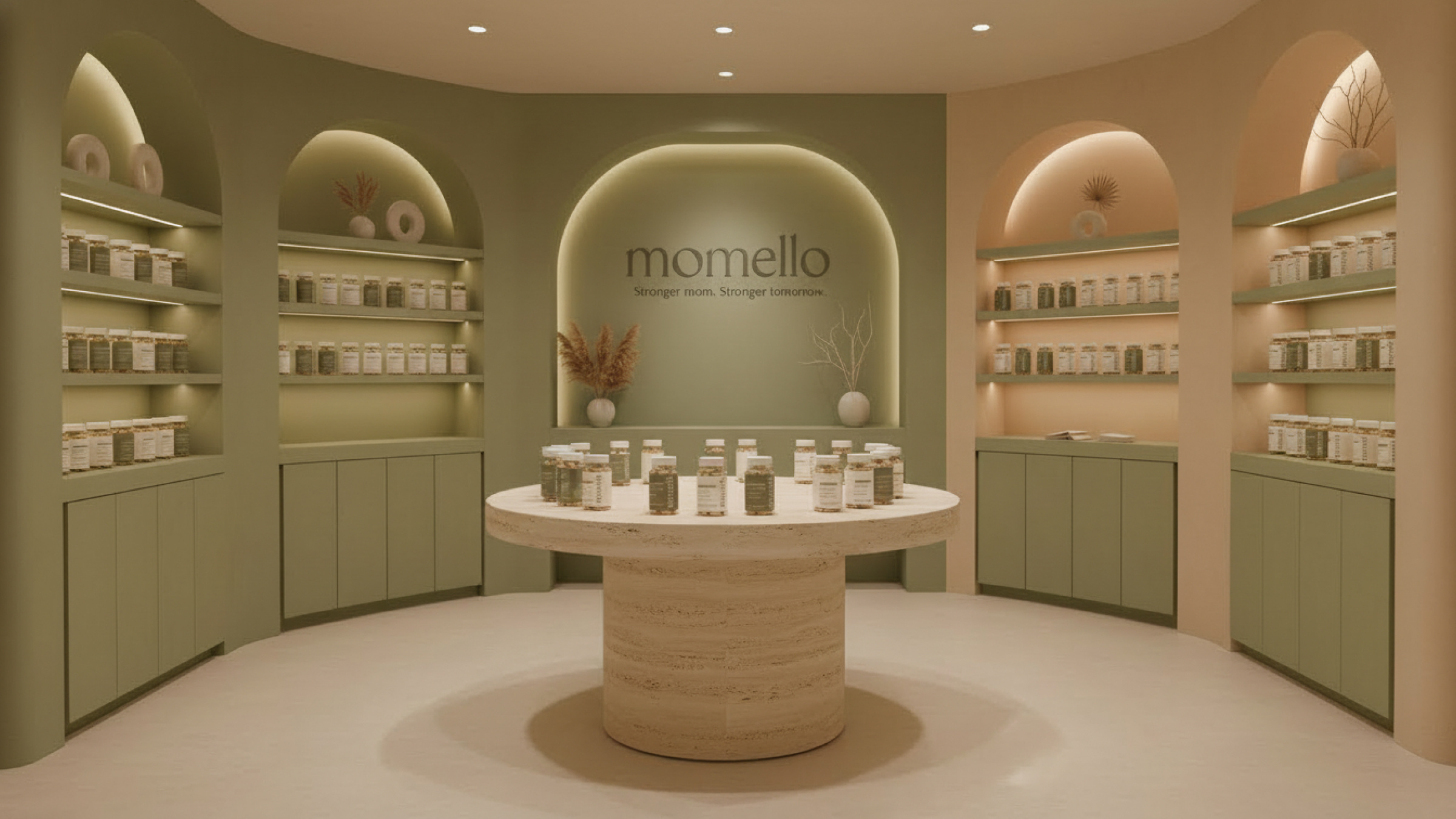 Momello Supplement Brand graphic design logo logotype packaging design supplement supplementation women