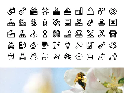 Climate and sustainability icons climate climate change ecology ecology icons global warming green energy icon design icons illustration nature recycling renewable energy sustainability sustainability icons sustainable energy zero waste