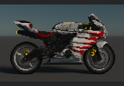 Sport Bikes Collection graphic design magicavoxel metaverse sportbike wearables