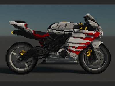 Sport Bikes Collection graphic design magicavoxel metaverse sportbike wearables