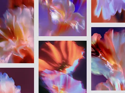 Surreal floral collection ai art ai artist ai visuals animation art digital art interactive design