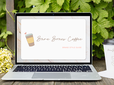 Bare Bones Coffee ・ Brand Identity & Style Guide brand identity brand identity design brand imagery brand personality brand style guide branding case study coffee brand color scheme design process figma iconography icons logo minimalist mood board playbook social media brand style guide social media branding typography