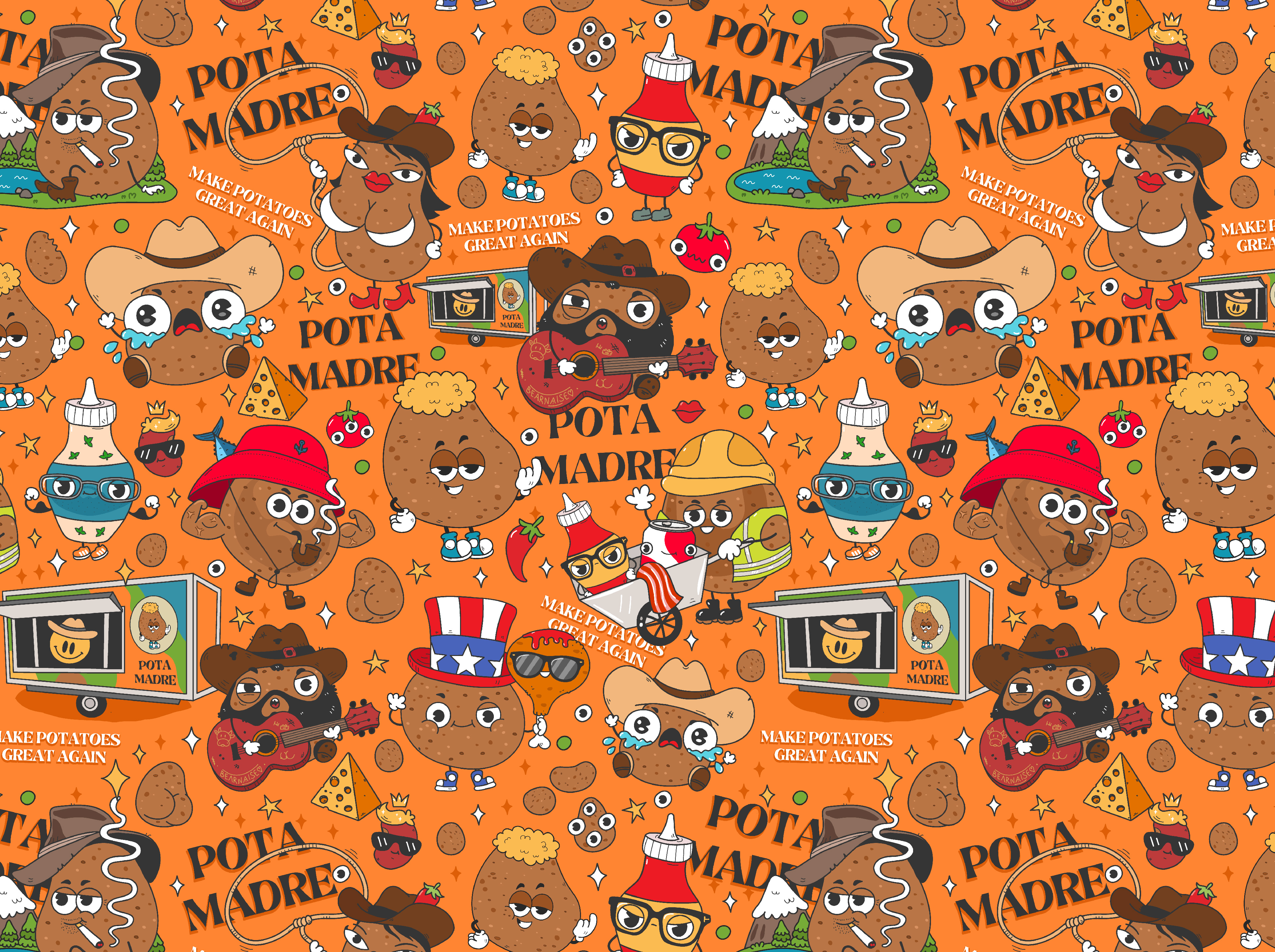 Example of Food Packaging Illustration