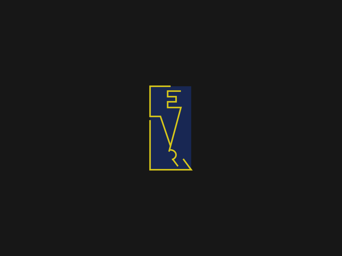 EVR Logo bold branding business design graphic design lettering logo minimalist modern simple startup typography unique vector