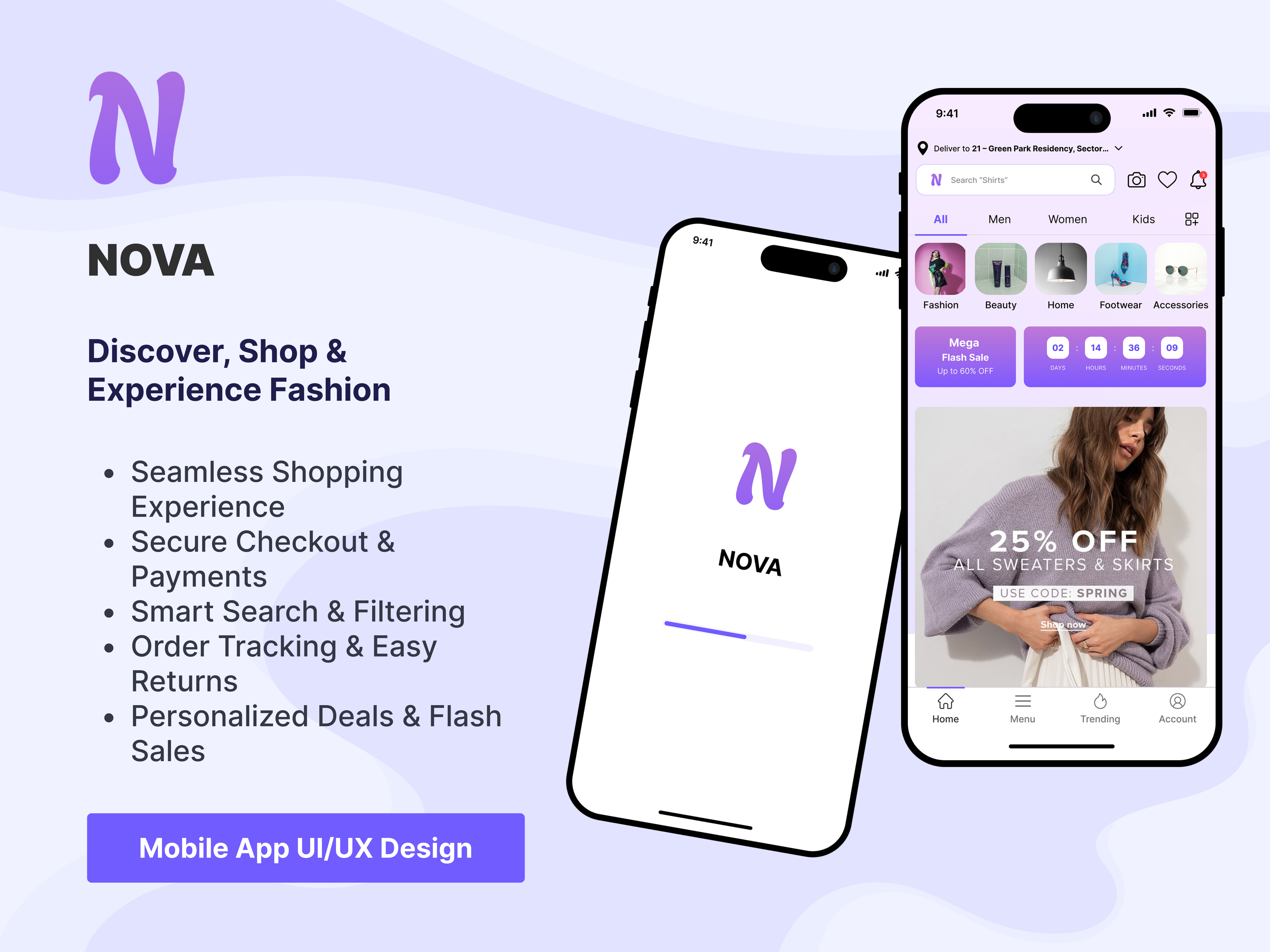 Fashion App Design — NOVA Shopping Mobile App UI appdesign appui designinspiration ecommerceapp ecommerceappdesign ecommercemobileappdesign ecommerceui fashionapp fashionappdesign fashionappuidesign fashionecommerceapp fashionmobileapp fashionstoreapp mobileappdesign mobileappui mobileui shoppingappui uidesign uiux uiuxdesign