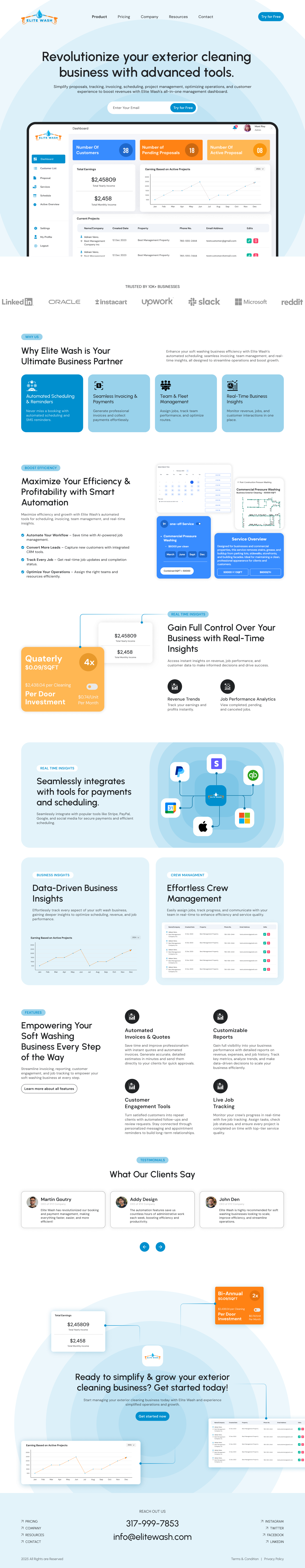 Designing Elite Wash was all about simplifying complexity. automationbusiness b2bdesign clientattraction conversiondesign crmsoftware dashboard design designagency designforgrowth digitalstrategy dribbble highenddesign leadgeneration luxurybranding premiumbranding product design saasdesign scaleyourbusiness servicebusiness software design websitedesign
