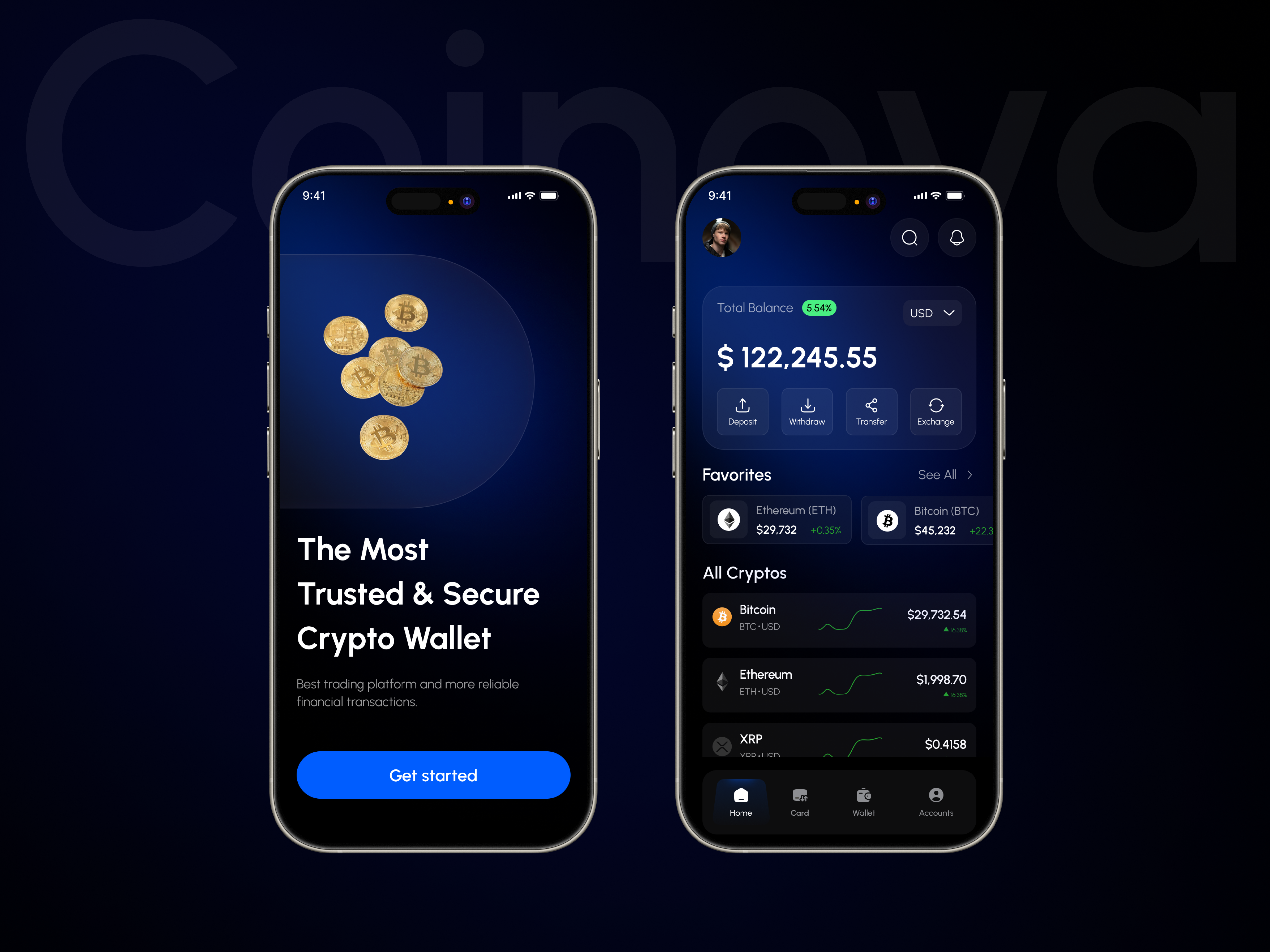 Example of Crypto Mobile App Design