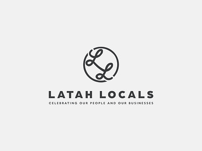 Latah Locals Logo Variation branding design graphic design logo typography vector