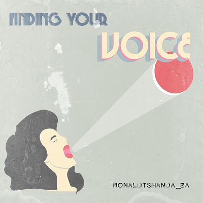 Finding your voice design graphic design illustration typography