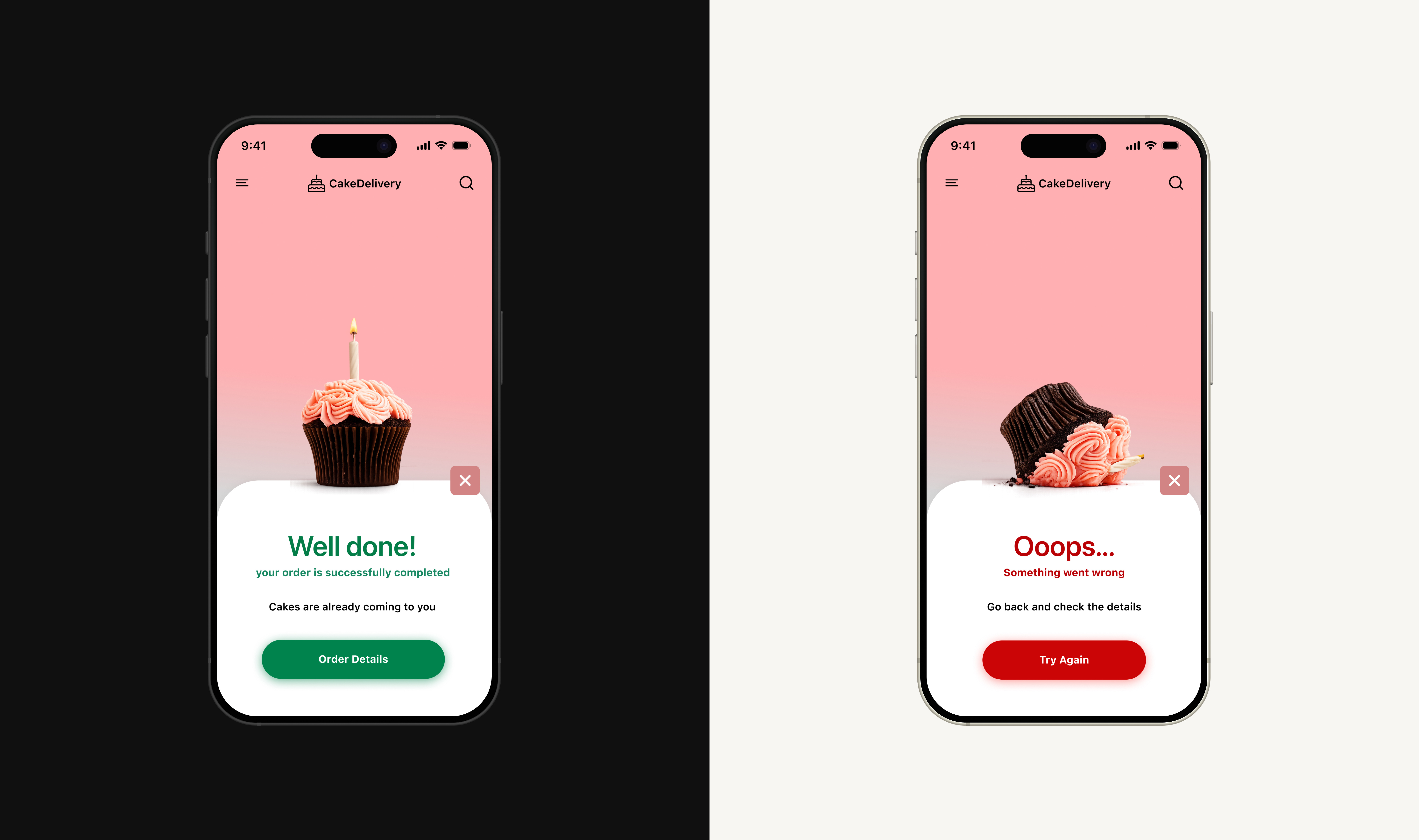 Daily UI Challenge #11 – Flash Message 🍰📱 dailyui graphic design ui ux