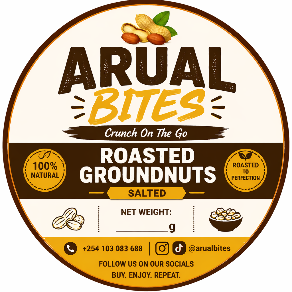 ARUAL BITES PRODUCT STICKER branding graphic design ui