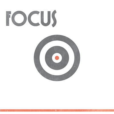 Focus graphic design illustration typography