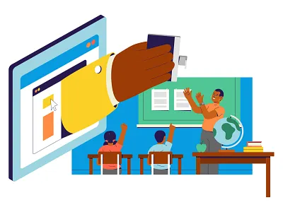 Save the Children 🍏 adobe apple blue character characterdesign charity donations education flatcolours illustration illustrator isometric muti vector