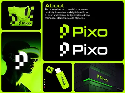 Pixo — Modern Tech Logo Concept 3d animation brand identity branding clean design corporate branding creative logo geometric logo graphic design icon logo identity design logo logo design logo mark minimal logo modern logo motion graphics startup branding tech logo ui