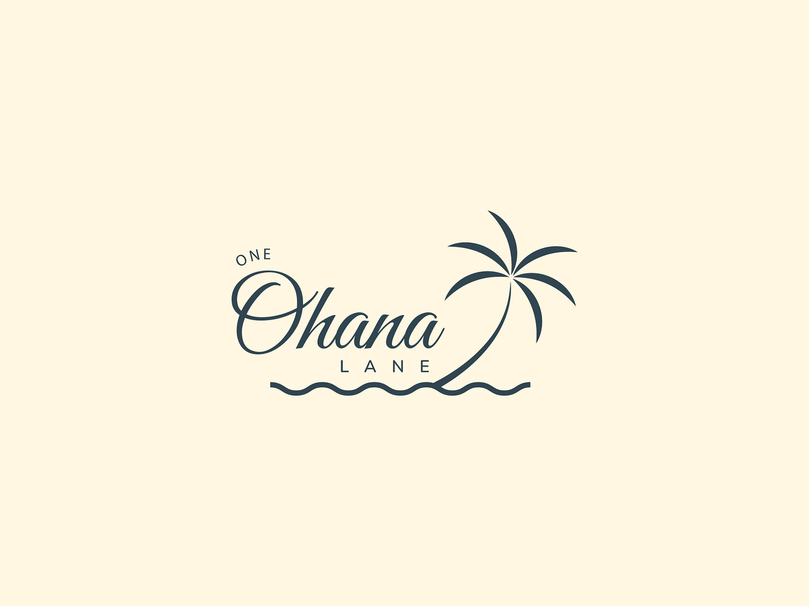 Beach Logo | One Ohana Lane by Monira Akter on Dribbble