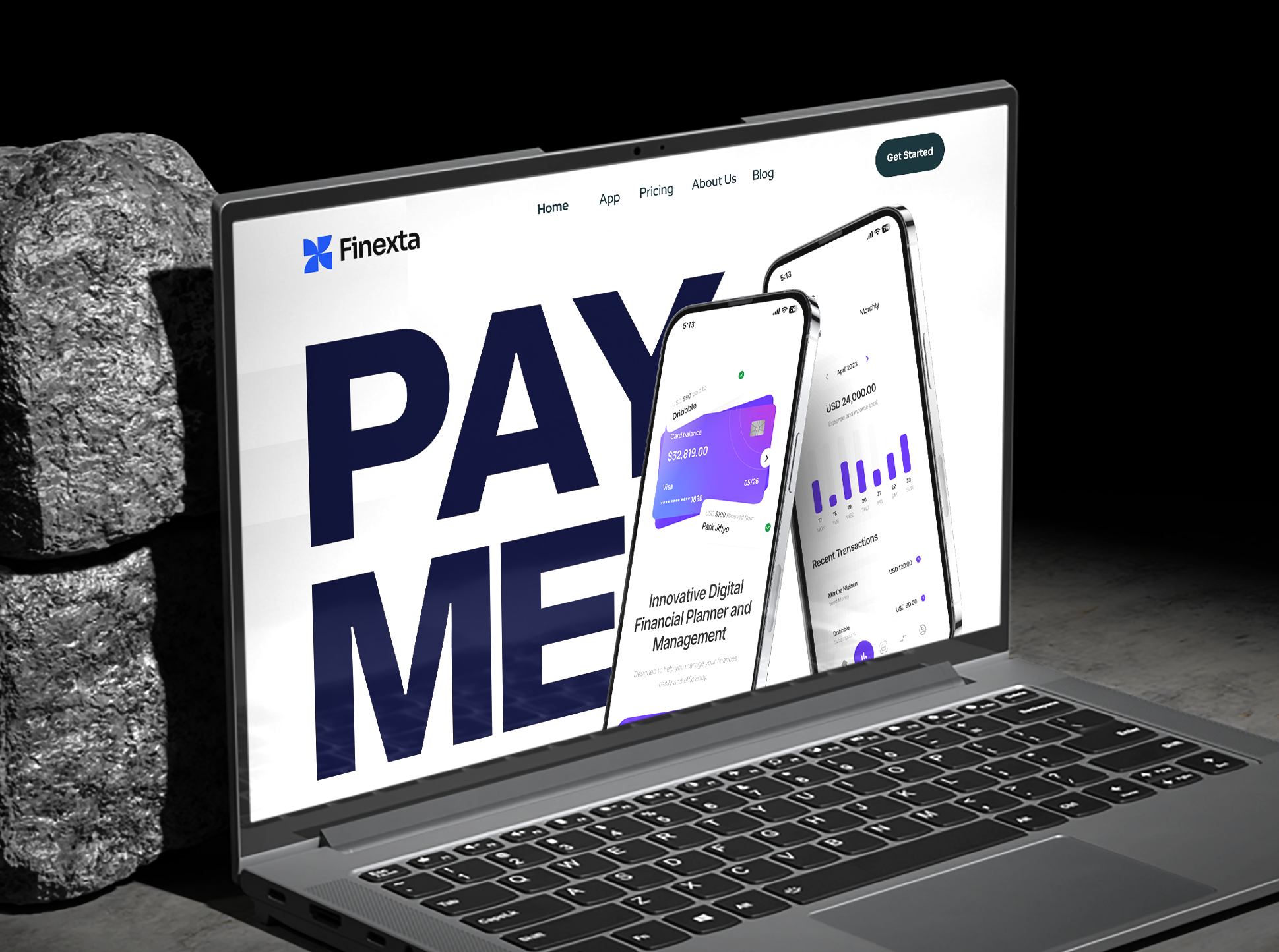 Finance App Landing page app design dashboard design design figma design figma website landing page design ui ui design ui ux design