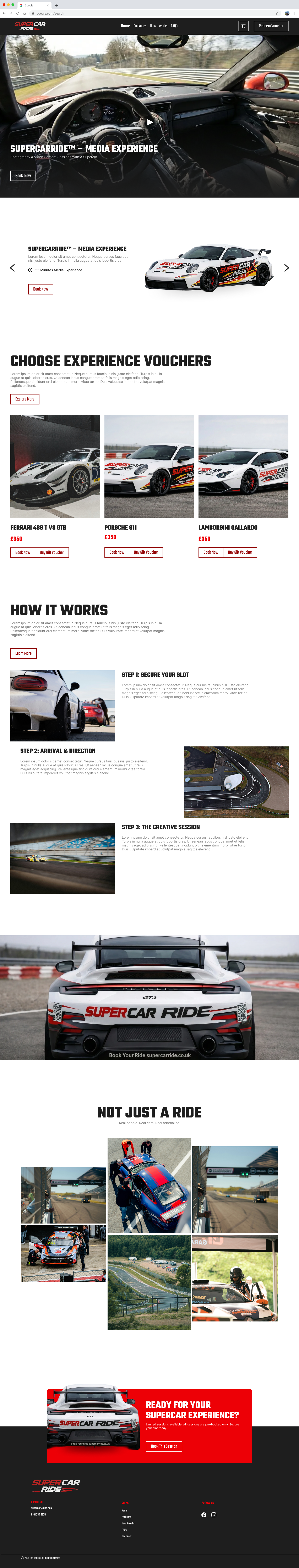 Driveway Website car design figma landing page ui website