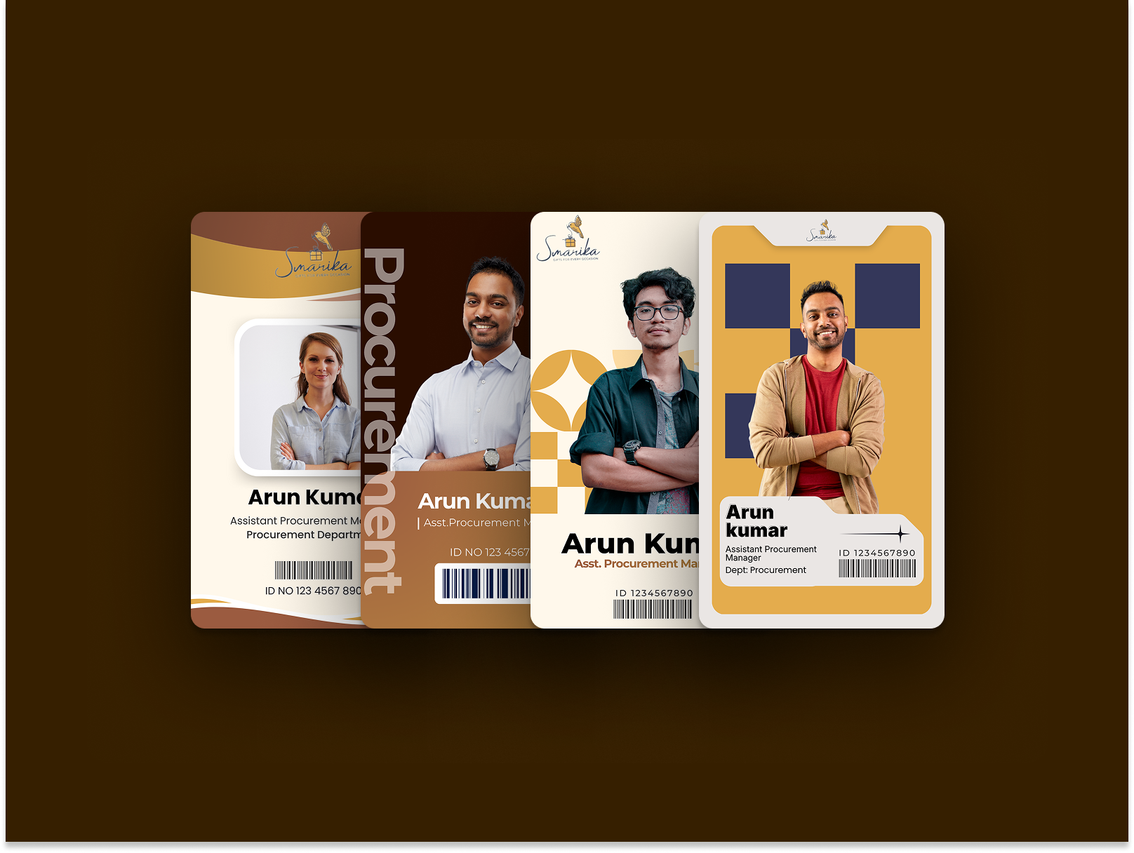 ID Card Designs 3d ai animation branding design graphic design illustration logo minimal design motion graphics social media post ui vector