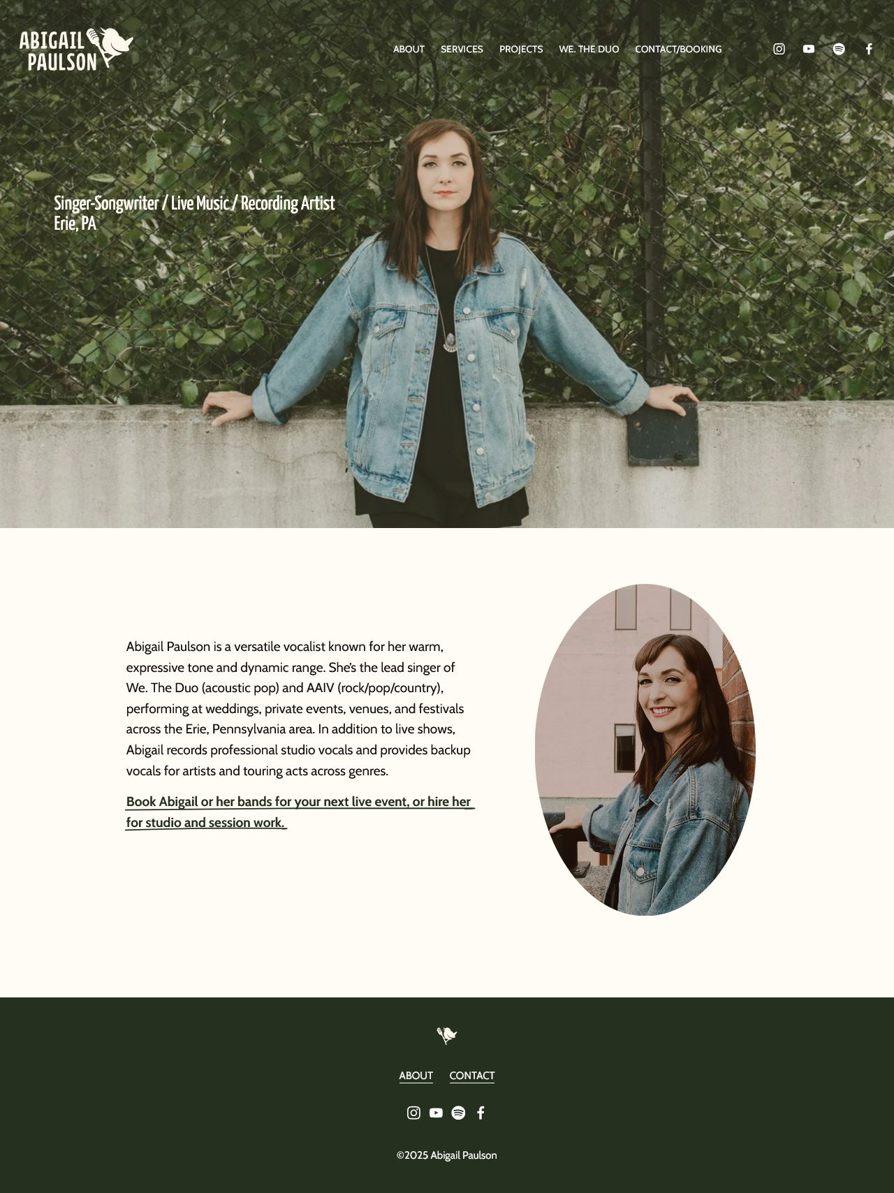 Abigail Paulson brand & website branding web design