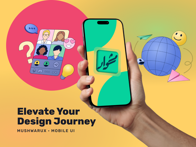 MushwarUX Mobile App branding community design graphic design ui ux